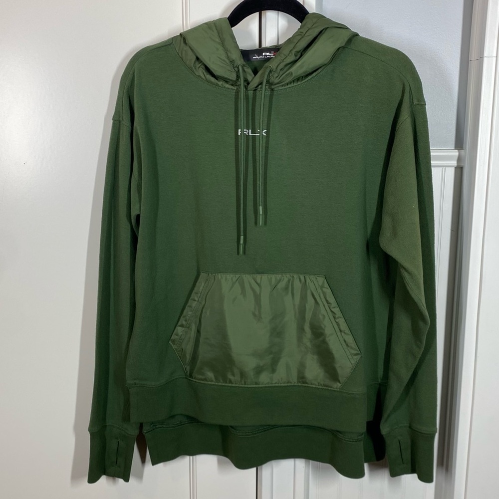 RLX RALPH‎ LAUREN Golf Green Long-Sleeve Pullover Hoodie Small athleisure casual
